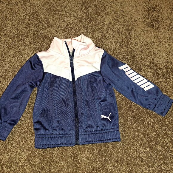 Puma Other - Puma Baby Girls' Tricot Track Jacket in Navy blue and Pale pink.